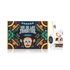6.1" Hemper Dia De Los Muertos Skull Bong - (1 Count)