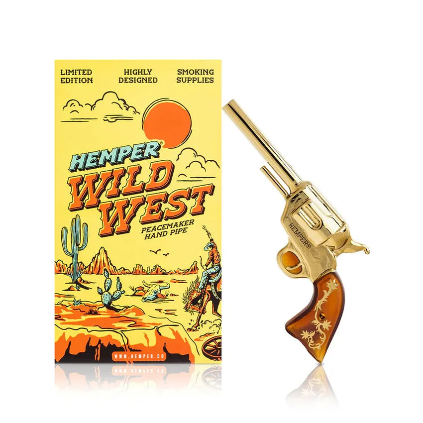 6.1" Hemper Wild West Peacemaker Hand Pipe - (1 Count)