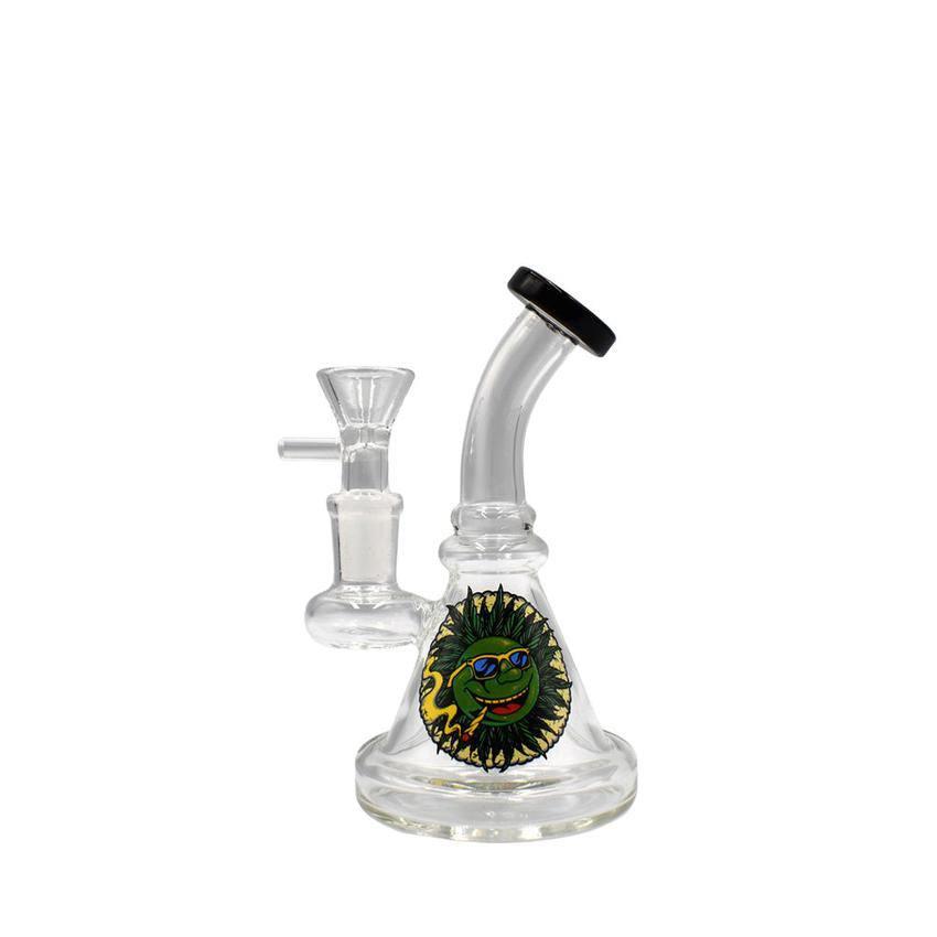 6.3" Bent Neck Waterpipe - Colors May vary - (1 Count)