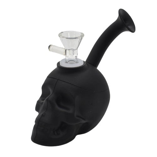 6.5" Silicone Skull Bong - Various Colors - (1 Count)