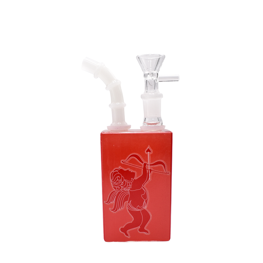 7" Juice Box Water Pipe - Cupid -  (1 Count)