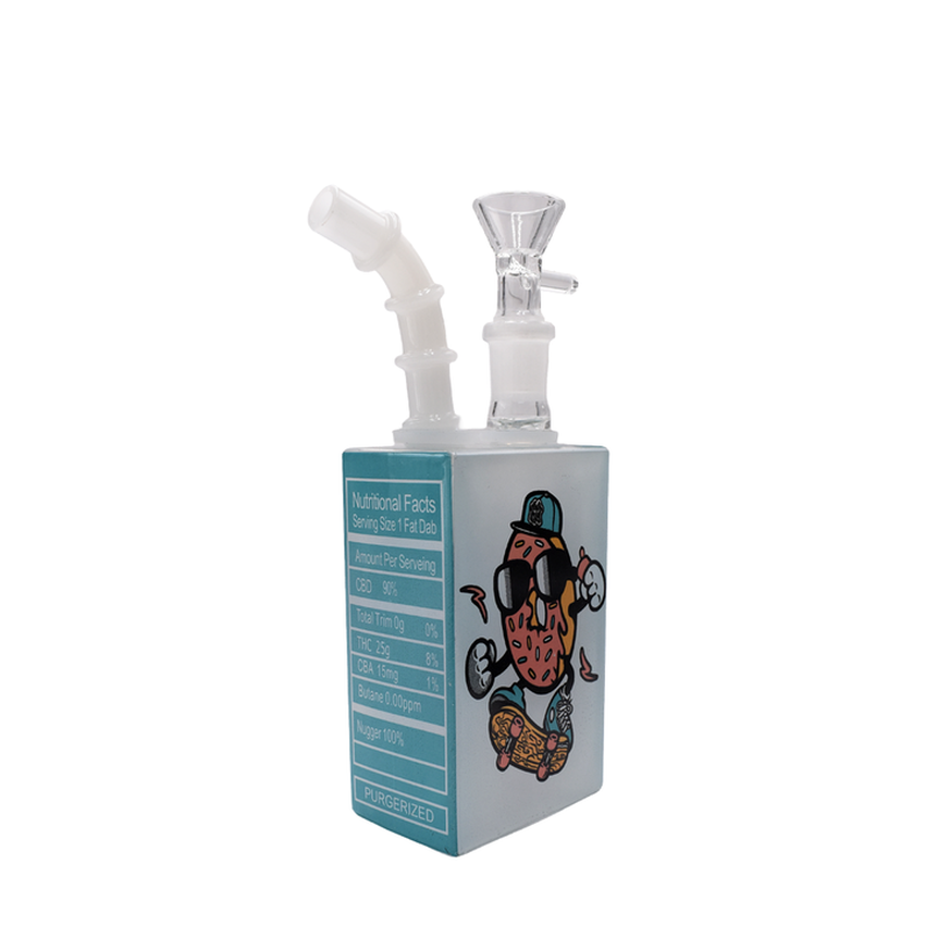 7" Juice Box Water Pipe - Pickle Skate -  (1 Count)