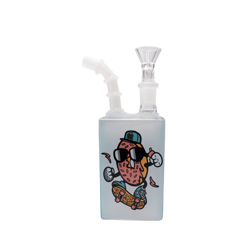 7" Juice Box Water Pipe - Pickle Skate -  (1 Count)