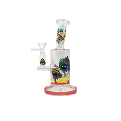 7" Tilt Neck Shroom Eyed Waterpipe - Colors May Vary - (1 Count)
