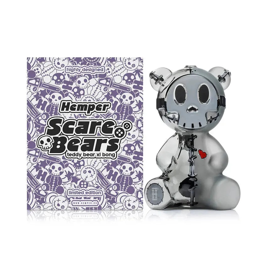 7.1” Hemper Scare Bears Teddy Bear XL Bong - (1 Count)