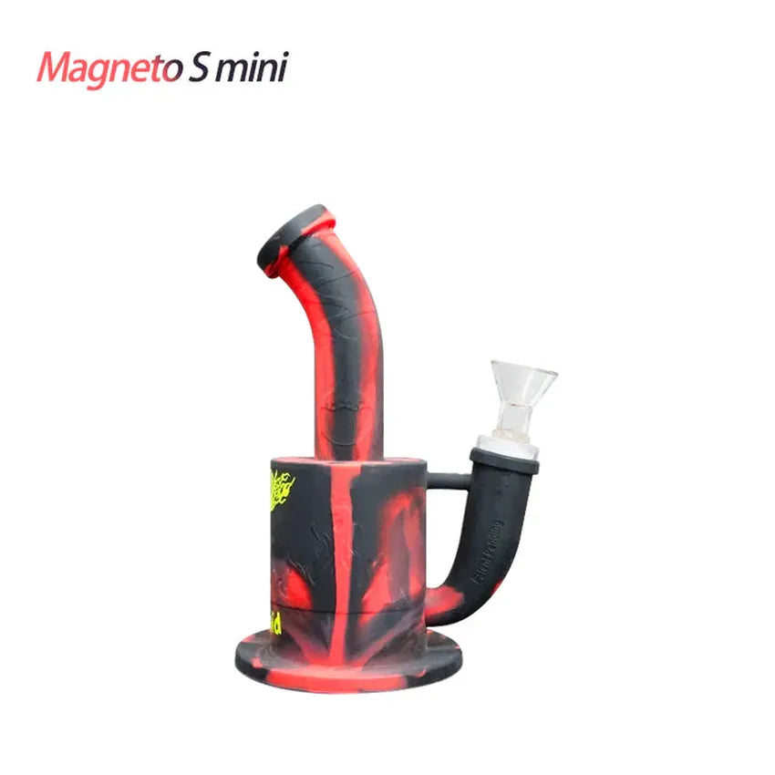 7.3" Waxmaid Magneto S Mini Silicone Water Pipe - Various Colors - (1 Count)