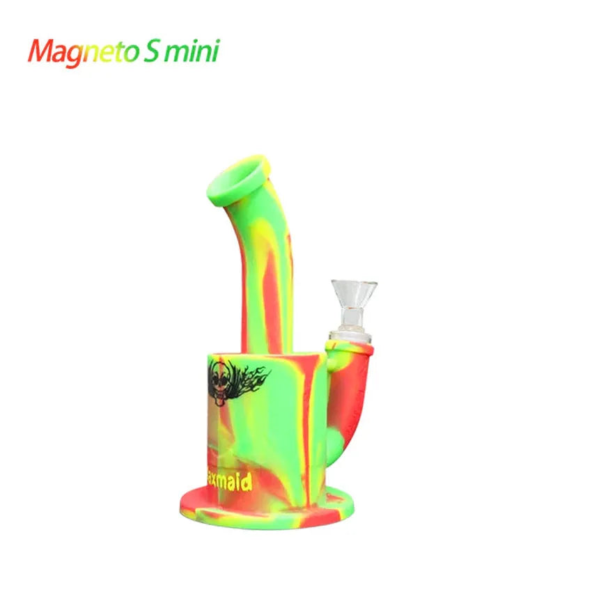 7.3" Waxmaid Magneto S Mini Silicone Water Pipe - Various Colors - (1 Count)