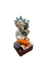 8" Ceramic Mad Scientist Water Pipe - (1 Count)