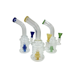 8" Colored Perc 14mm Flower Bowl - (1 Count)