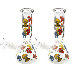 8" Colorful Mushroom Water Pipe - Color & Design May Vary - (1 Count)