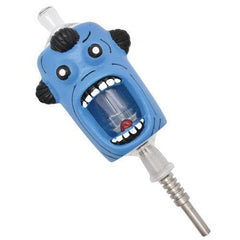 8" Skull Light Up Dab Straw - Various Designs - (1 Count)