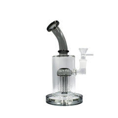 8" Tree Arm Perc Bent Neck Waterpipe - Colors May Vary - (1 Count)