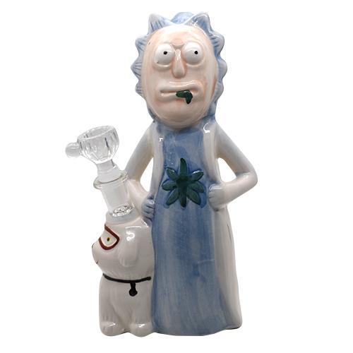 9" Ceramic Water Pipe - Color May Vary - (1 Count)