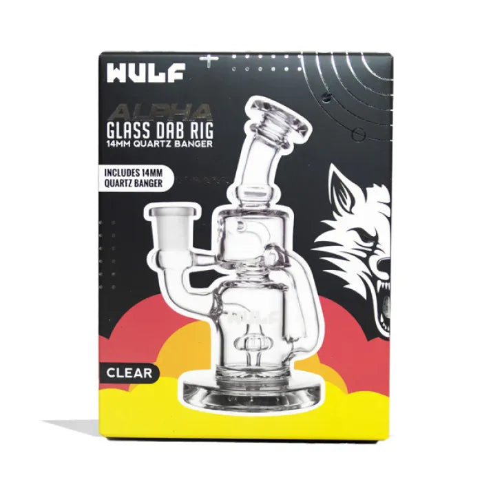 WULF ALPHA GLASS DAB RIG 14MM QUARTZ BANGER