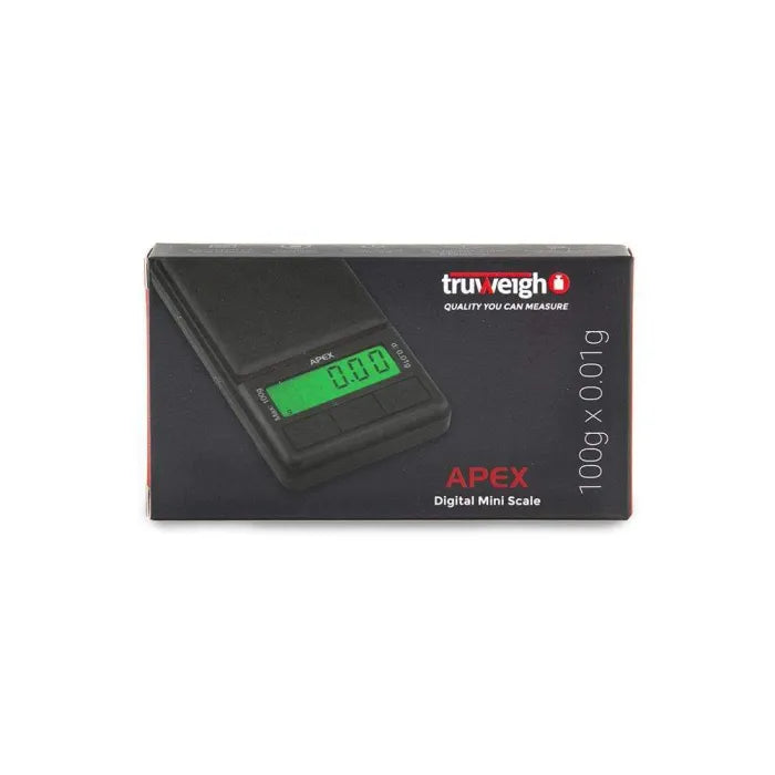 TRUWEIGH APEX DIGITAL MINI SCALE - 100G X 0.01 - BLACK