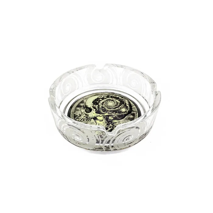 SMOKEZILLA GID GLASS ASHTRAY 25135 - SKULL