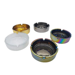 SMOKEZILLA ASHTRAY 041466 GLASS PLATED - ASSORTED