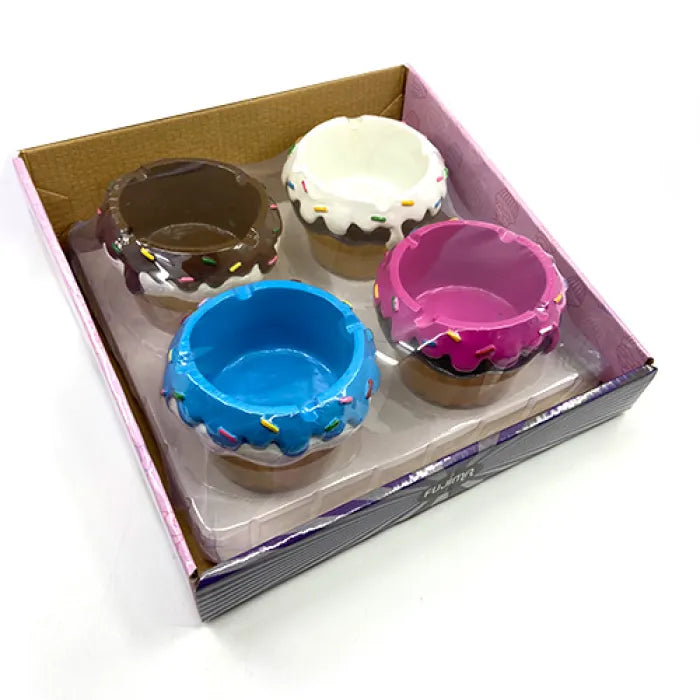 FUJIMA ASHTRAY LT418 CUPCAKE ASSORTED