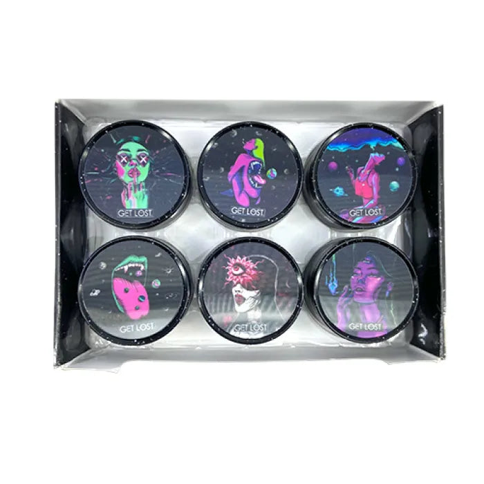 GET LOST GALAXY GRINDER 63MM 3D - ASSORTED 003
