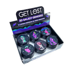GET LOST GALAXY GRINDER 63MM 3D - ASSORTED 003