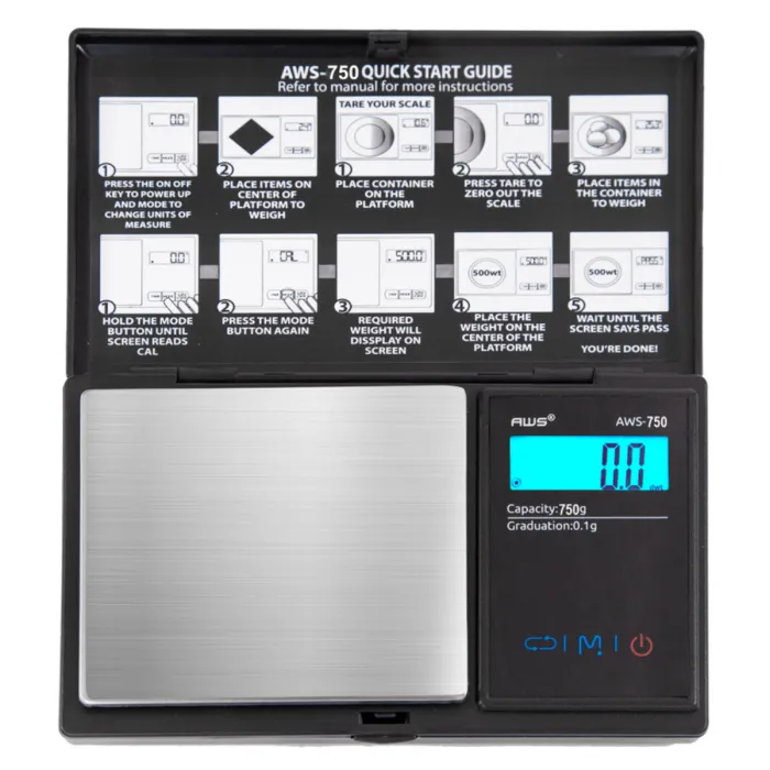 AWS SCALE 0.1G AWS - 750 - BLACK