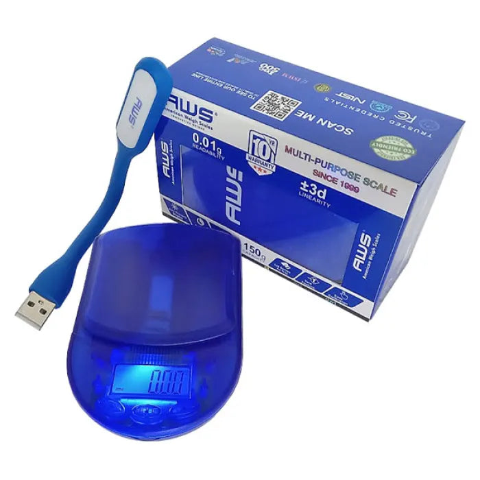 AWS SCALE BCM-150 0.01G - CLEAR BLUE