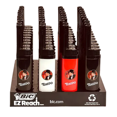 BIC LIGHTER 40CT DISPLAY EZ REACH TUXEDO BEZ-414