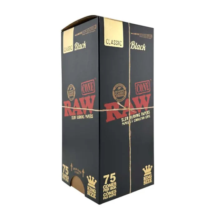 RAW BLACK CLASSIC KING SIZE CONES