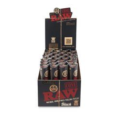 RAW BLACK CLASSIC KING CONES 3PK