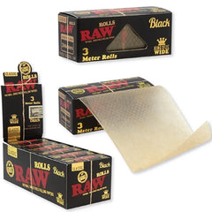 RAW BLACK CLASSIC ROLLS WIDE 3M - KING SIZE