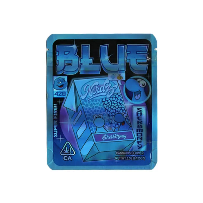 SMOKE PROOF BAGS - BLUE NERDZ