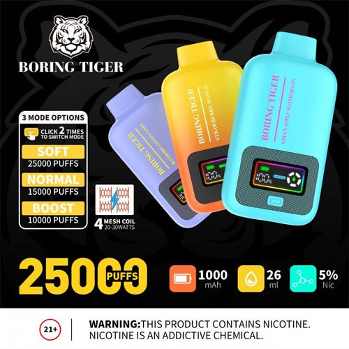 BORING TIGER 25K DISPOSABLE 5PCBORING TIGER 25K DISPOSABLE