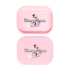 BLAZY SUSAN SMALL ROLLING TRAY W/ LID