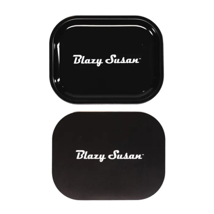 BLAZY SUSAN SMALL ROLLING TRAY W/ LID
