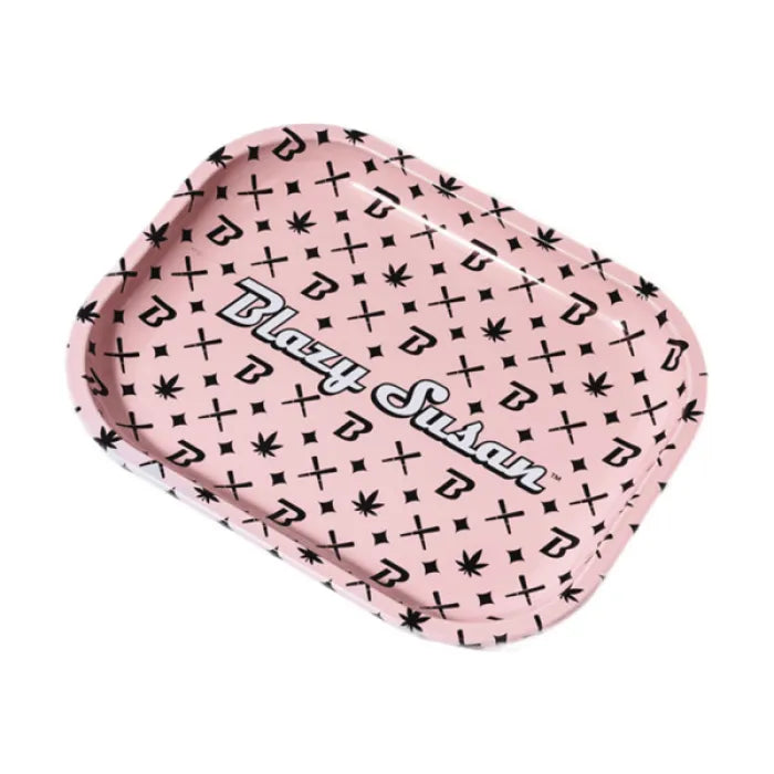 BLAZY SUSAN SMALL ROLLING TRAY W/ LID