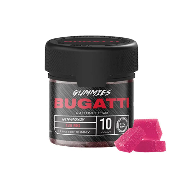 BUGATTI GUMMIES D9 THC 120MG/10CT