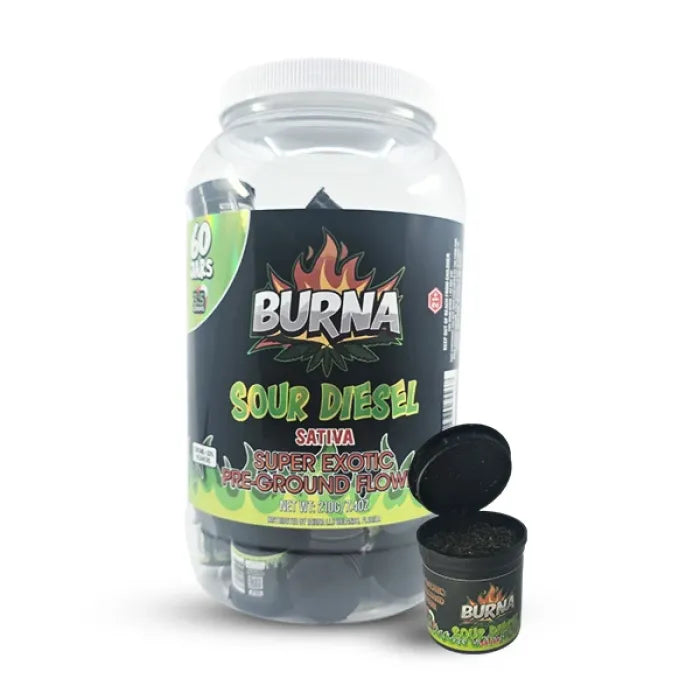 BURNA THC D9 SUPER EXOTIC PRE GROUND FLOWERS 3.5G