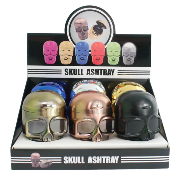 BUTT BUCKET SKULL ASHTRAY LED 30513