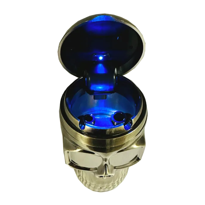 BUTT BUCKET SKULL ASHTRAY LED 30513