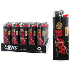 BIC LIGHTER 50CT DISPLAY - RAW BLACK