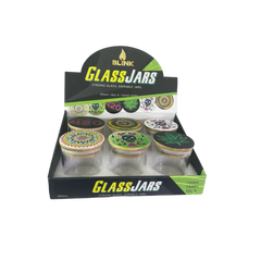 BLINK GLASS JARS W/BAMBO #14391