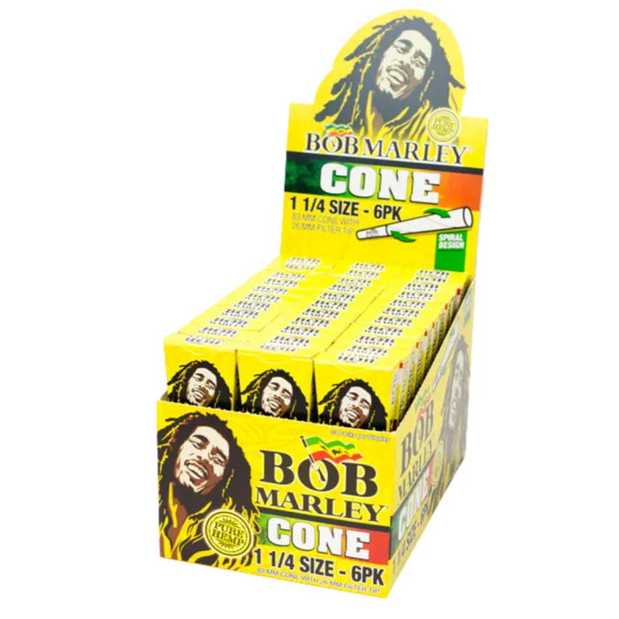 BOB MARLEY 1 1/4 CONES 6PK