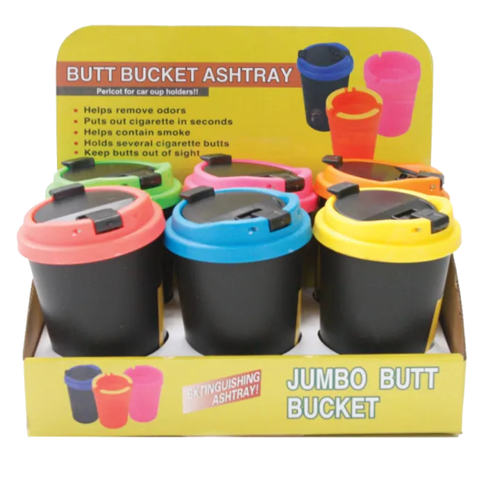 BUTT BUCKET CAR ASHTRAY NEON W/LID GS30497