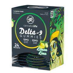 CANNABIS LIFE DELTA 9 LEMON LIME GUMMIES 24CT