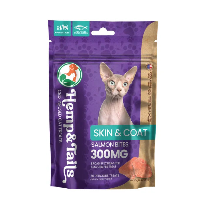 HEMP AND TAILS CBD CAT TREATS 300MG 60PC