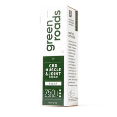 GREEN ROADS CBD MUSCLE AND JOINT ISOLATE RELIEF CREAM - 750MG