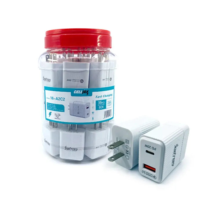 CELLJAX HOME CHARGER USB C + USB A