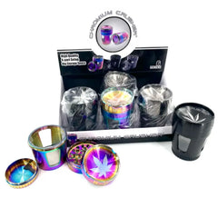 CHROMIUM CRUSHER ASHTRAY LEAF 70420 - ASSORTED