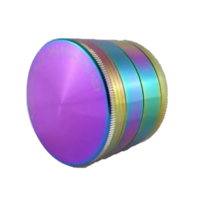 CHROMIUM CRUSHER HERB GRINDER 2.1" 70091- RAINBOW