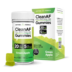 CLEANAF GUMMY 20MG CBD 5MG D9 THC 20PC - GREEN APPLE